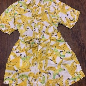ZARA banana print matching set